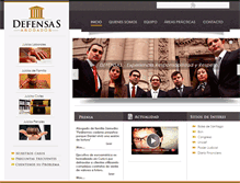 Tablet Screenshot of defensas.cl